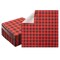 100 Pack Red/Black Buffalo Plaid Napkins for Lumberjack Birthday Party Supplies, Table Decor, Baby Shower, 6.5 Inches